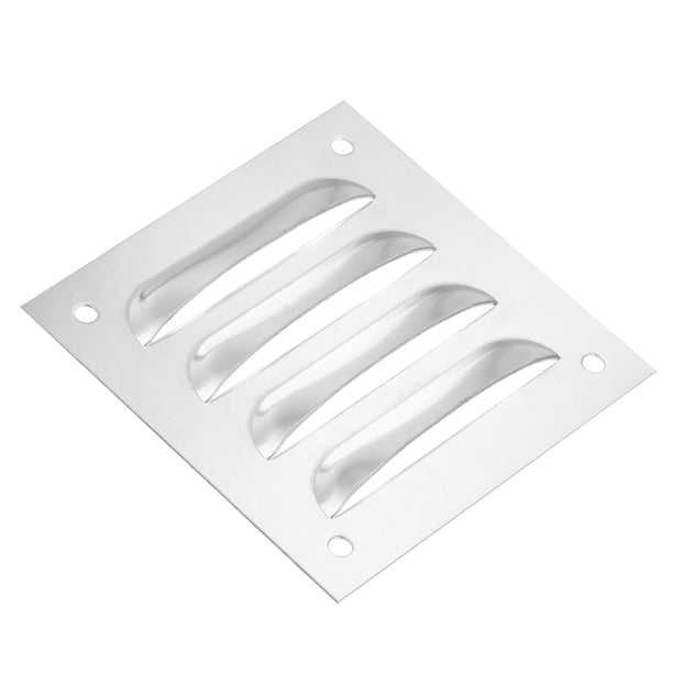 Cubierta de Ventilación Uxcell 4 x 4" Pantalla de Aleación de Aluminio Rejilla de Ventilación HVAC para Cocina Baño Pared Techo