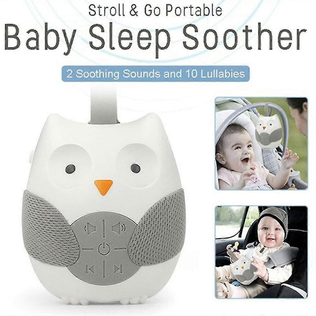 Baby Sleep Sound MachineWhite Noise Generator Study Helper Portable Creative Design Owl-Shaped Machine