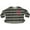 Grey Black, variant on Celeb Kids - Little Girls Long Sleeve Crop Striped Top Grey Black / 4T
