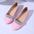 thumbnail image 7 of oqasdz Women's Casual Shoes Rhinestone Pointed Flat Dressy Shoes Comfort On Low Heel Party Evening Wedding Solid Color Ballet Shoes Outdoor Summer, 7 of 7