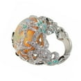 thumbnail image 2 of Bagues Cloutées Rétro Tendance Fleur pour Femmes Bague Élégante et Stylée, 2 of 5
