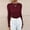 Wine, variant on Women Solid Color O Neck Knitted Sweater Bottoming Turtleneck Sweater Tops 5x Sweatshirts for Men Big And Tall Quarter Zip Pullover Men Sweatshirt Womens Quarter Men Dharma Sweatshirt Mens Hoodies