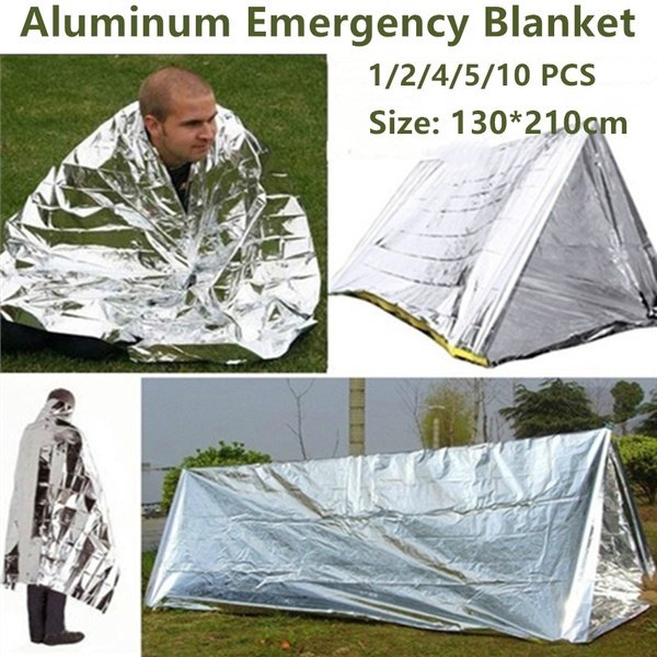 Emergency Mylar Thermal Blankets,Storm Shelter - Walmart.com