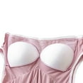 thumbnail image 4 of Annhoo Womens 3PCS Silk Pajama Set Casual Shirts with Built in Bras and Satin Pants with Shorts Plus Size Sleepwear Outfits, 4 of 4
