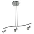 thumbnail image 2 of Access Lighting 52205-BS Cobra 3 Light Spotlight Pendant - Brushed Steel, 2 of 3