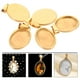 thumbnail image 5 of 5 bandejas colgantes de acero inoxidable con bisel para hacer joyas., 5 of 5