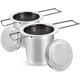 thumbnail image 2 of Teesieb Teefilter, Tee-Sieb für losen Tee, colador de té de acero inoxidable 304 sin óxido para té de hojas sueltas, colador premium, mango plegable, se adapta a la mayoría de tazas de té y cuencos, 2 of 8