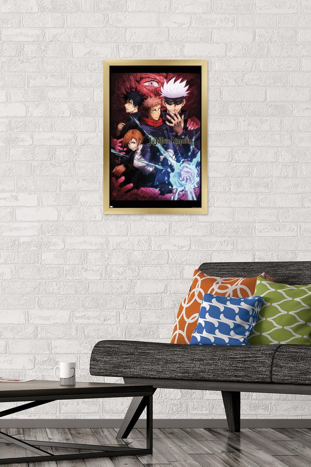 Jujutsu Kaisen - One Sheet English Wall Poster with Push Pins, 22.375" x 34"