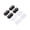 Black, variant on Self Adhesive Stainless Steel Caster Wheels, 360° Swivel Small Casters for Coffee Air Fryer Microwave, No Drill Sticky Roller for Kitchen Appliances, Trash Can, Small Furniture