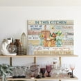 thumbnail image 3 of In This Kitchen Wall Decor Inspirational Quote We Enjoy Family Time Wall Art Sign Retro Kitchen Canvas Prints Bread Veggies Picture Painting for Farmhouse Kitchen Walls Framed 12x16inch, 3 of 6
