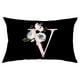 thumbnail image 1 of Teissuly English Alphabet Throw Pillow Case Modern Cushion Cover Square Pillowcase Decoration for Sofa Bed Chair Car (Black) Teissuly WER202311270379, 1 of 2