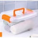 thumbnail image 1 of CAJA DE ALMACENAMIENTO TRANSPARENTE, Contenedor de Plástico A Prueba de Polvo de Gran Capacidad con tapa Para Ropa de Juguetes, Organizador para un un Espacio Vital Limpio y, 1 of 7