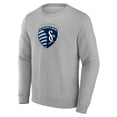 thumbnail image 2 of Men's Heather Gray Sporting Kansas City Logo Pullover Sweatshirt, 2 of 3