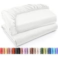 thumbnail image 2 of Queen Fitted Sheet - Pack of 2 Bottom Sheets - Soft Brushed Microfiber - Deep Pockets, Shrinkage & Fade Resistant - Easy Care (Queen, White), 2 of 7