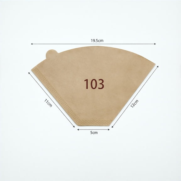 50Pcs U103 Coffee Filter For Cuisinart 5 Cup Coffeemaker Disposable Paper