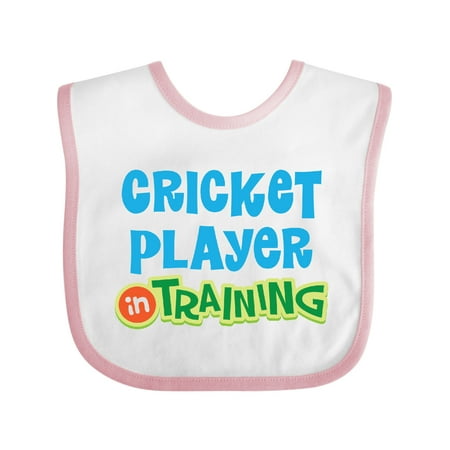 

Inktastic Cricket Player in Training Gift Baby Boy or Baby Girl Bib