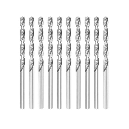 

Uxcell 10Pack 4.3mm HSS(High Speed Steel) W6542 Drill Bits Fully Ground Jobber 80mm Length Drill Bit
