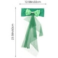 thumbnail image 2 of Raindrops  10 Pcs Bow Decoration Decorations Chair Band Sashes Ceremony Banquet Green, 2 of 8