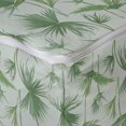 thumbnail image 4 of Exotic Rectangle Pouf, Print of Vertically Scattered Palm Leaves Hawaiian Vibes, Under Desk Foot Stool for Living Room Office Ottoman with Cover, 25", Laurel Green Fern Green, by Ambesonne, 4 of 4