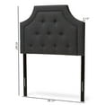 thumbnail image 6 of Baxton Studio Mars Modern and Contemporary Dark Grey Fabric Twin Size Headboard,Wholesale Interiors, 6 of 6