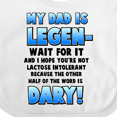 thumbnail image 4 of Inktastic Legendary Dad Boys or Girls Baby Bib, 4 of 4