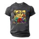 thumbnail image 2 of Casual Summer Tops Carnaval Impreso de Manga Corta Cuello Redondo, Poliéster Ligero para la Fiesta de Verano de Primavera, 2 of 9