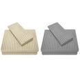 thumbnail image 1 of Plain Woolen Cloth Inlaid Four Piece Bed Set Bed Sheet Set, 1 of 5