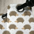 thumbnail image 3 of Ambesonne Hedgehog Grommet Curtain, Cartoon Porcupines, 50" x 120", Caramel Pale Brown White, 3 of 6