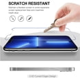 thumbnail image 4 of Screen Protector for Apple iPhone 13 /13 Pro Tempered Glass Screen Protector, Heavy Duty Anti-Scratch Anti-Bubble Tempered Glass Film 9H Hardness Cover - Clear, 4 of 7