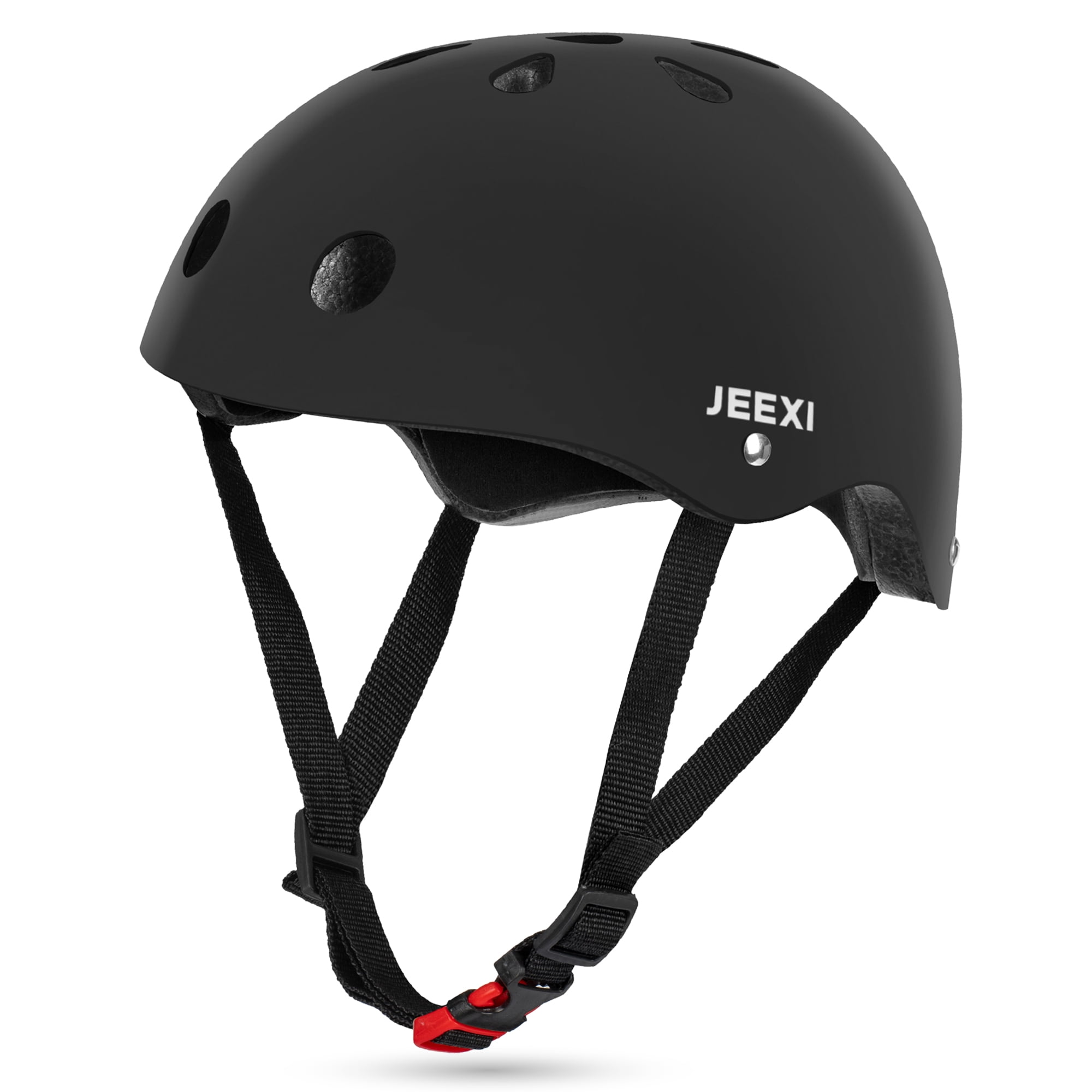JEEXI 7 Pack Knee & Elbow Pads for Kids Youth Children Guards Protective Gear Pad Set for Roller Skates Cycling BMX Bike Skateboard Inline Skating's Scooter Riding Sports (Black)