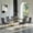 Gold Black Table & Gold Gray Chair, variant on 68.9" Dining Table Set for 6, Rectangular Faux Marble Table with Stainless Steel Base and 6 Velvet Tufted Chairs, for Kitchen, Living Room