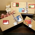 thumbnail image 3 of dianhelloya 12Pcs Christmas Gift Name Tags Good Sealing Effect Square Self-adhesive Bright Color Package Stickers for Envelope Sealing, 3 of 7