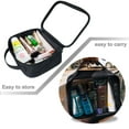 thumbnail image 4 of TSA Approved Toiletry Bag with Handle Strap, Clear Travel Liquids Toiletries & Cosmetics Organizer Carry-On Luggage for Women and Men Black 3 Pack (Same Size), 4 of 9