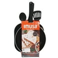 thumbnail image 4 of IMUSA Nonstick Ceramic Cookware Set 4-Pieces, 10" and 10.5" Inches, with Stay-Cool Handles, Aluminum, Black, 4 of 9