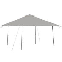 Garden Winds Custom Fit Replacement Canopy Top Cover Compatible with the Coleman 13 x 13 Two Tiered Tent Eaved Shelter - Upgraded Performance RIPLOCK 350 Fabric - Slate Gray