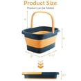 thumbnail image 2 of Collapsible Foot Soak Tub with Handles - 15L/4 Gallons, Massaging Acupoints, Foot Spa Bath for Pedicure & Home Spa Treatment, (Blue), 2 of 4
