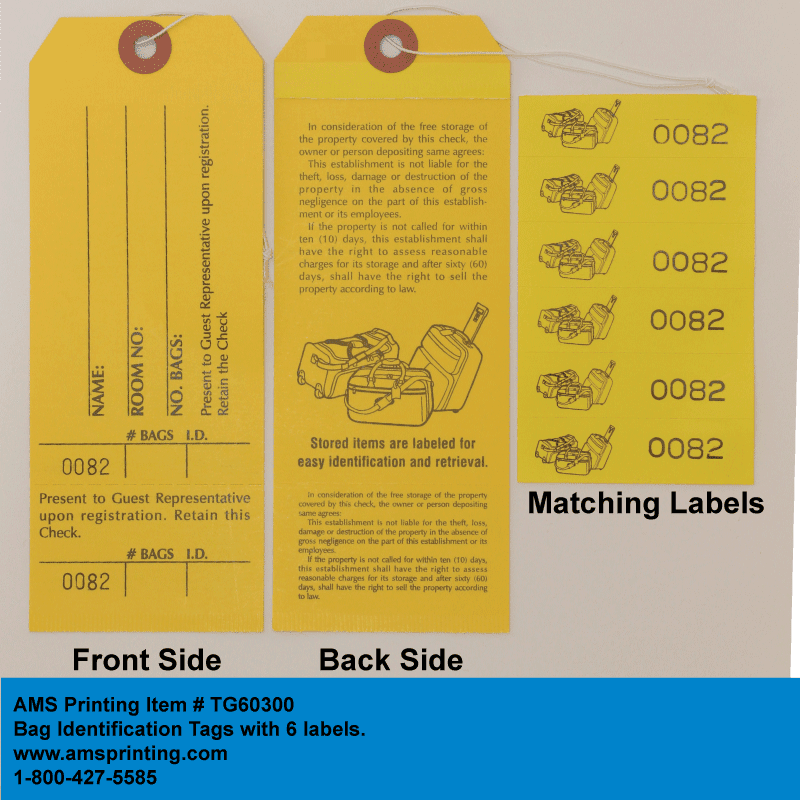 Free luggage labels to print