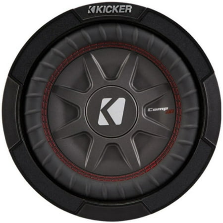 Kicker 8 Inch Dual 600 Watt CompRT 2 Ohm Shallow Slim Car Subwoofer |