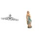 thumbnail image 1 of Estatua De La Santísima Virgen María, Arte De Pared De Metal, Decoración, Escultura Floral, Placa Decorativa, Obra De Arte Para Interiores Y Exteriores, Patio, Porche, Valla, Escritorio De, 1 of 8