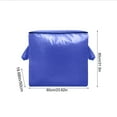 thumbnail image 4 of Btomtd Heavy Duty Double Zipper Storage Bags with Wide Opening Storage Solutions for Household Frequent Use Clothing Storage Bag, 240L, Blue, 4 of 7