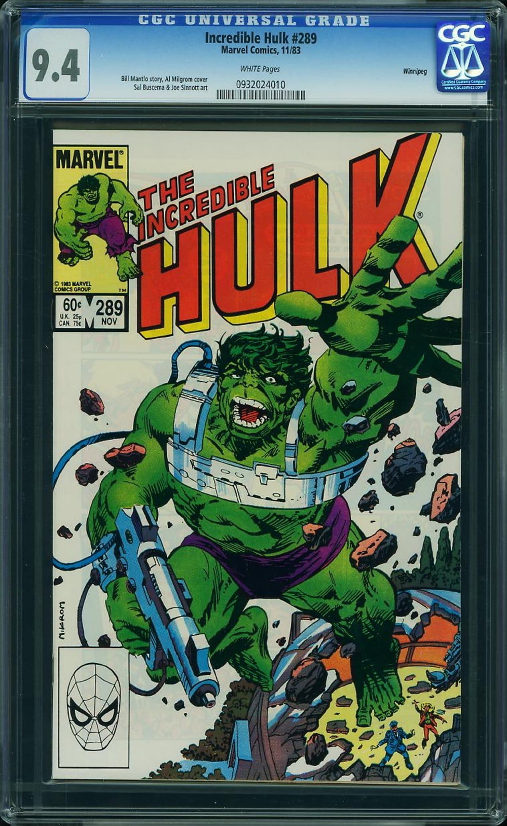 Cover of The Incredible Hulk #289
