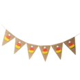 thumbnail image 1 of Vintage Yute Lino Banner Garland Sign Halloween Caída Colgando Decoración Gloria Pancarta de empavesado de maíz dulce, 1 of 6