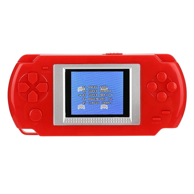 Consola de juegos portátil para niños con pantalla a color 268 en 1, con rompecabezas (rojo)