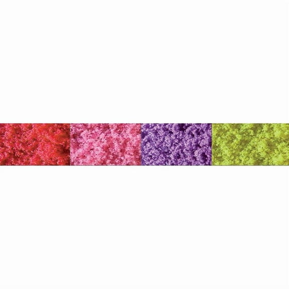 JTT Scenery Products 95146 Medium Flowering Turf, Red/Pink/Purple/Yellow