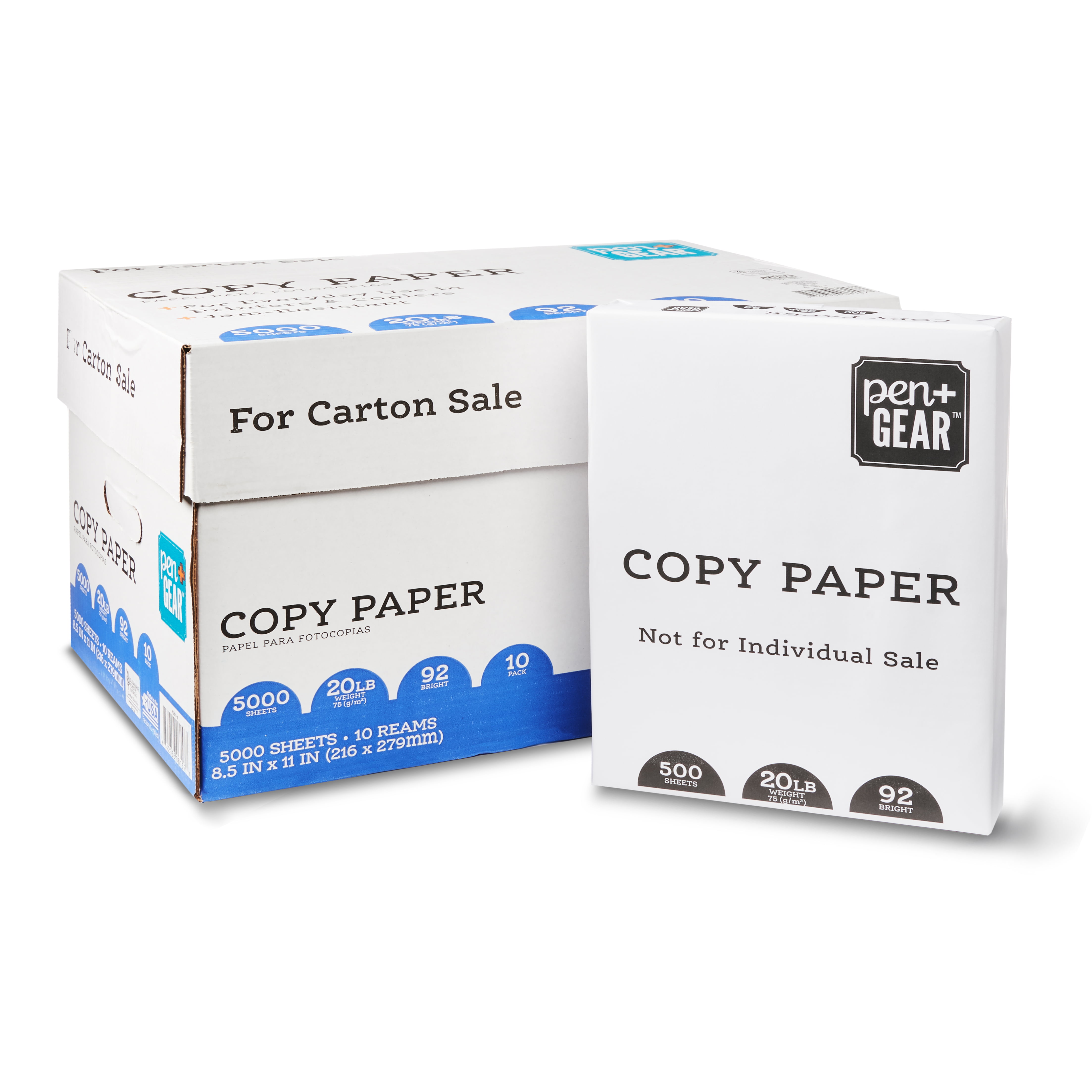 10 Reams 5000 Sheets Case Copy Printer Printing Paper 8 1/2 x 11 Letter Size 
