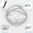 thumbnail image 3 of TAPDRA Pièce de Rechange DC34-00025E Verrou de Porte Ronde pour Samsung DC34-00025A DC34-00025C, 3 of 3