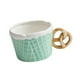thumbnail image 3 of Vajilla de cerámica con forma de galleta, versátil, para decoración del hogar. Taza verde, 3 of 9