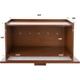 thumbnail image 4 of Bamboo Bread Box for Kitchen Countertop - Vintage Bread Box Brown Large Farmhouse breadbox, 4 of 5