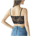 thumbnail image 3 of Awdenio Womens Bras Lace Camisole V Neck Double-Layered Adjustable Strap Tank Cami Crop Top, 3 of 8