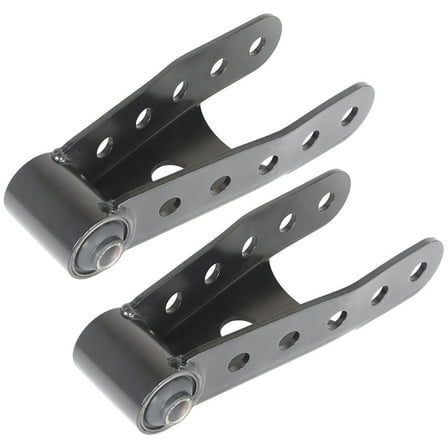 labwork Black 6400 Rear Lowering Shackle Kit Replacement for Chevy Dodge Ford and GMC